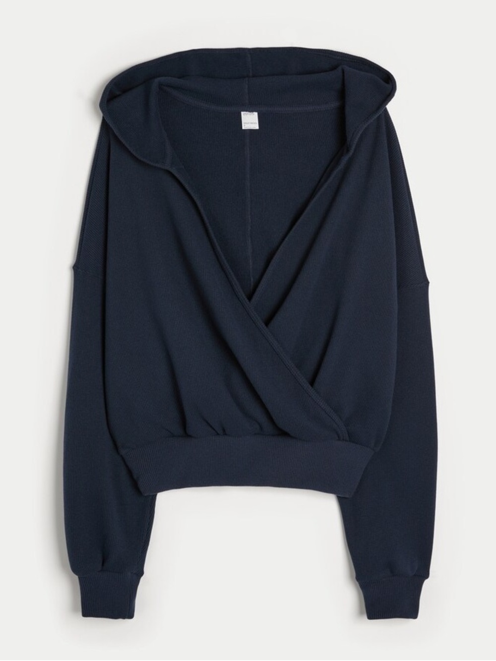 Gilly Hicks Hollister Cozy Waffle Wrap Hoodie S Navyy